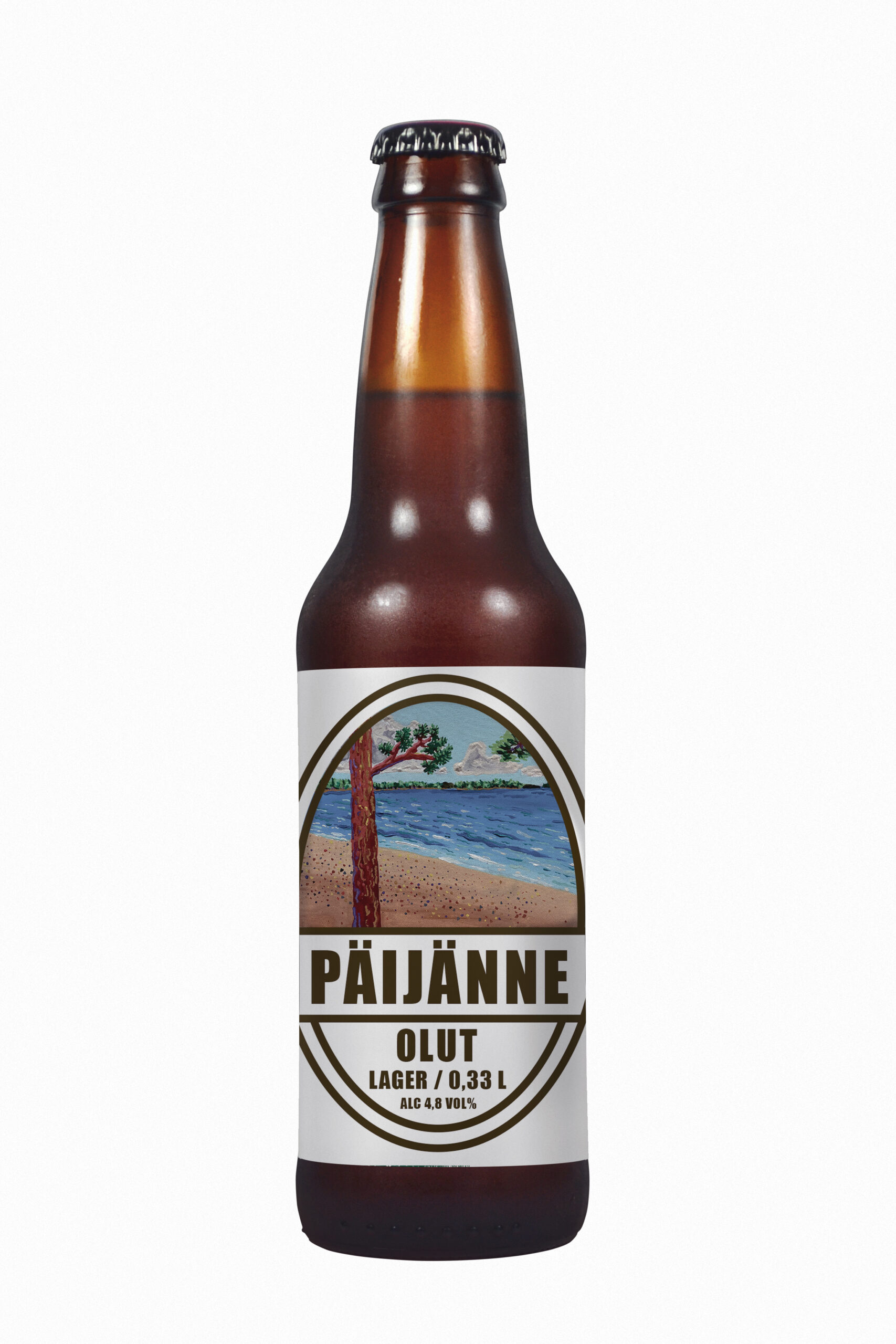 Päijänne-olut lager pullo (4,8% alc vol)